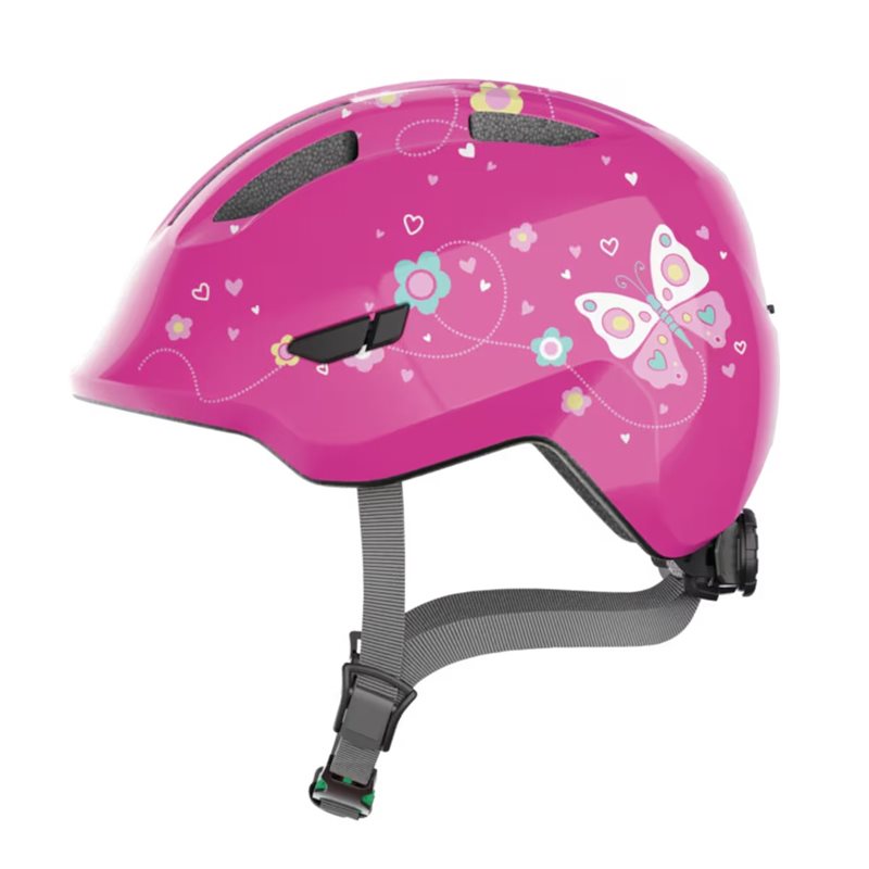 Abus Smiley 3.0 hj&auml;lm, Pink Butterfly