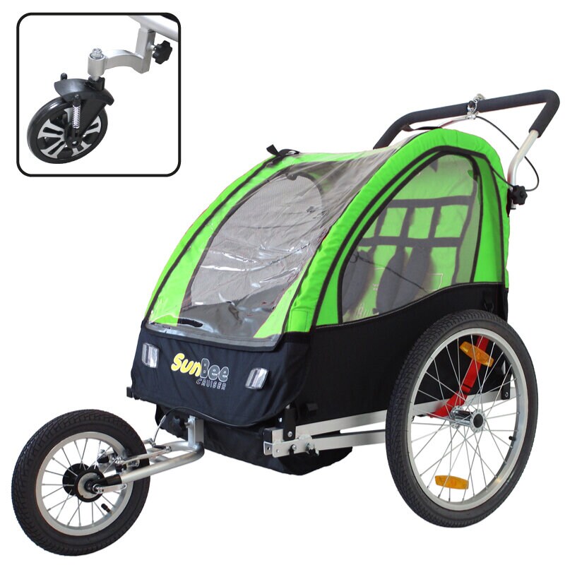 SunBee Cruiser med barnvagnskit och strollerkit - cykelvagn
