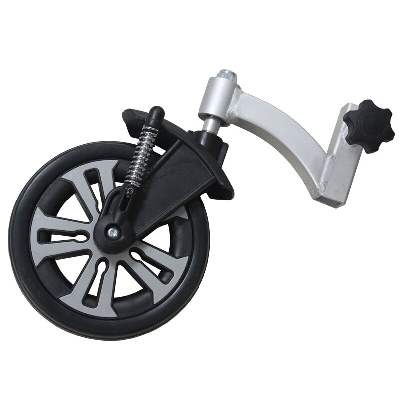 Barnvagnsframhjul m gaffel, roterbart