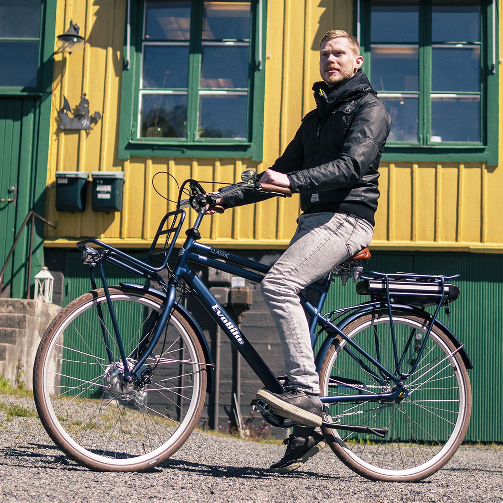 EvoBike CLASSIC-7, 432Wh - Blå, Herr