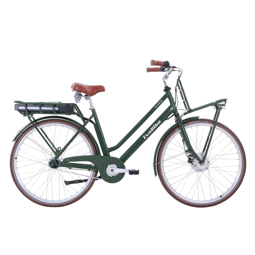 Begex - Elcykel EvoBike Classic-7 250W 2023, 432 Wh - Olivgrön, Dam