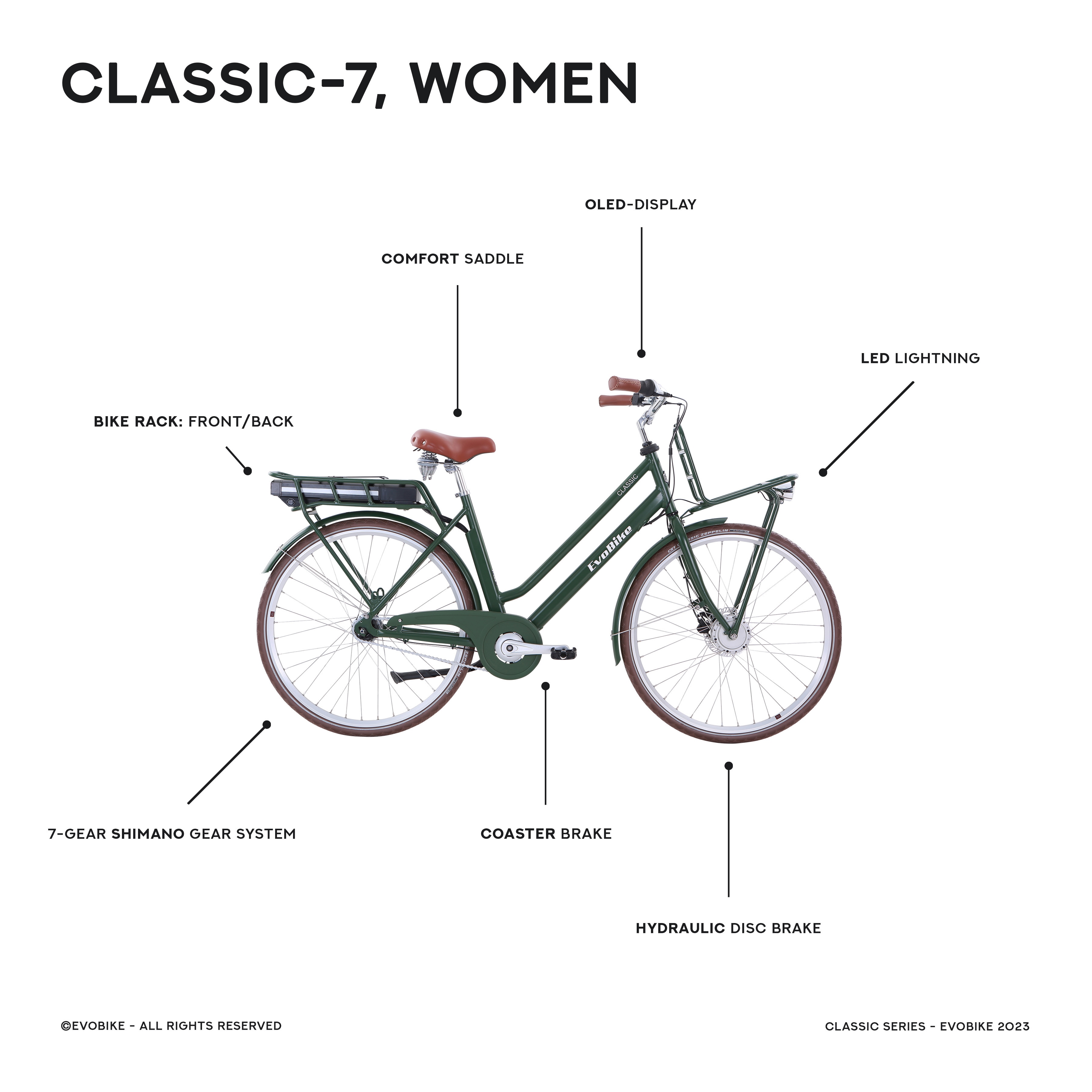 EvoBike CLASSIC-7 Dam 2024