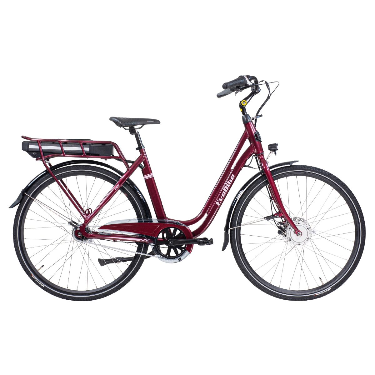 Fyndex - Elcykel EvoBike ECO-7 250W, 432 Wh - Röd, Dam