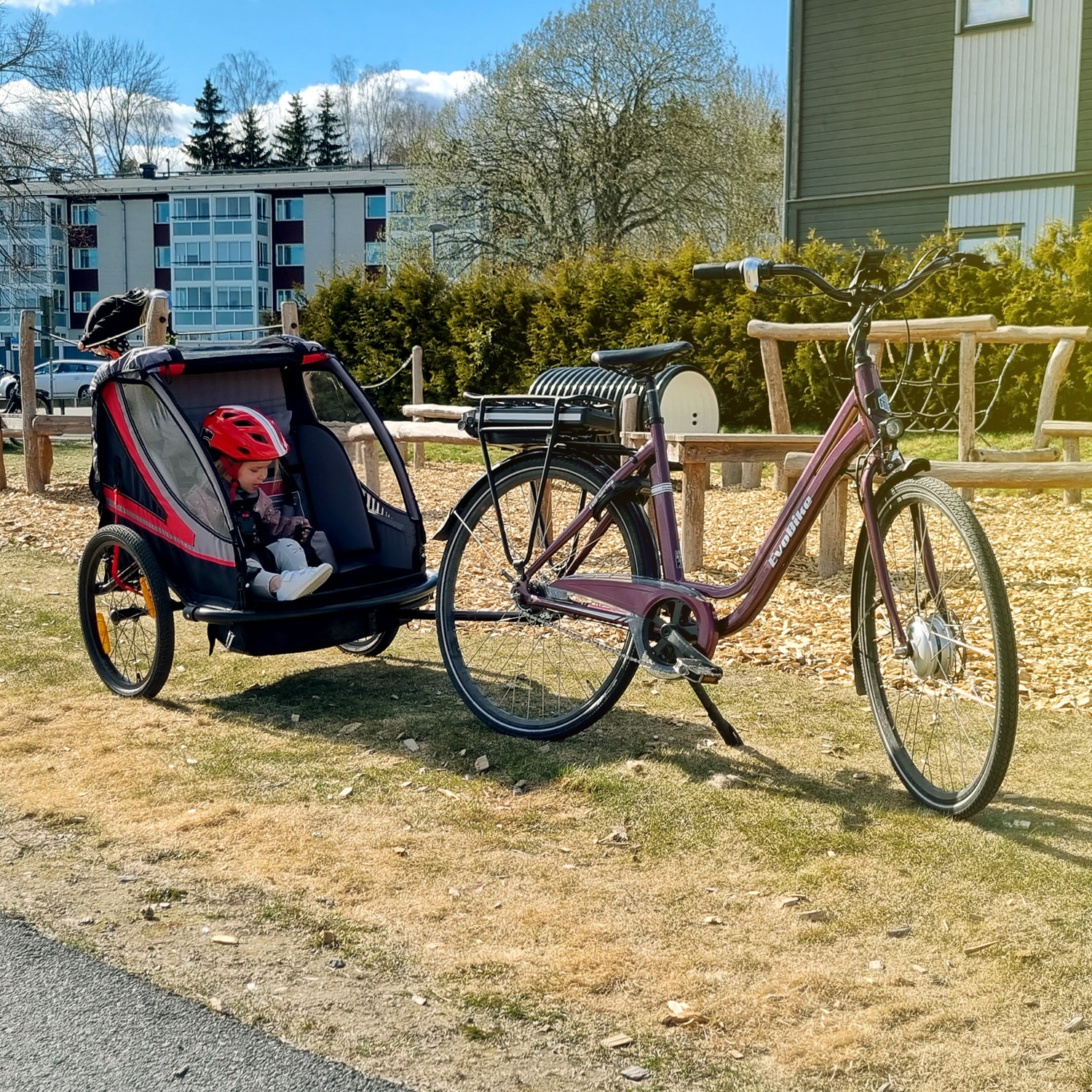 Cykelvagn SunBee Supreme XL, med strollerkit